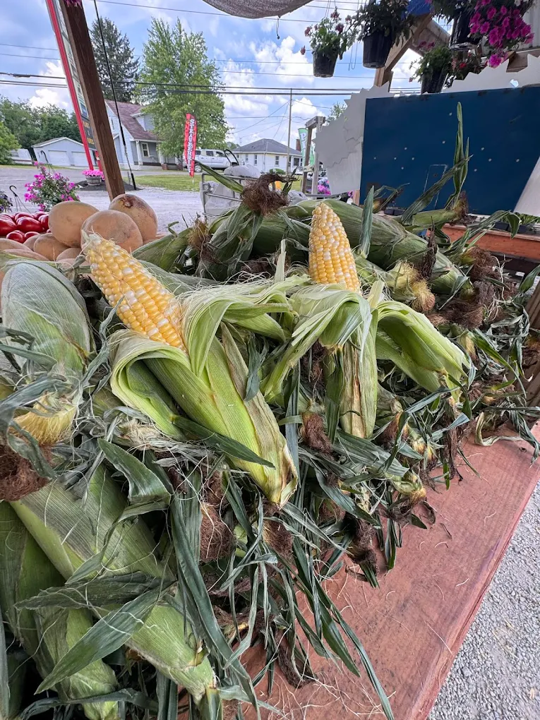 Sweet corn display